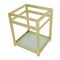 Fauceture VSP2522B7 25-Inch x 22-Inch Steel Console Sink Base with Glass Shelf, Brushed Brass VSP2522B7 - alternate 1
